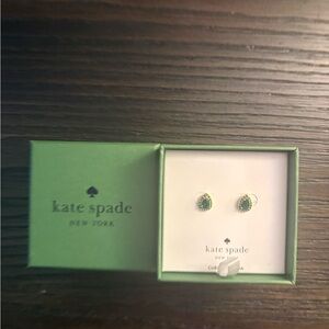 NEW Kate Spade Green Stud Earrings
